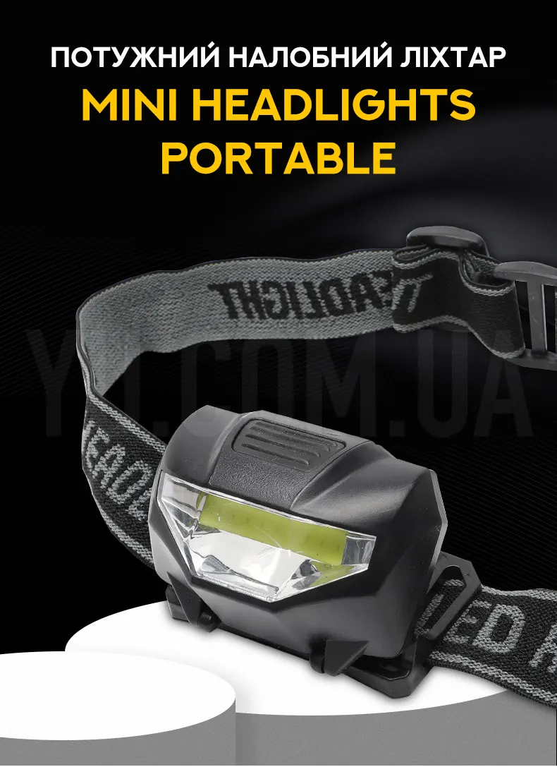 Мощный налобный фонарь Mini Headlights Portable
